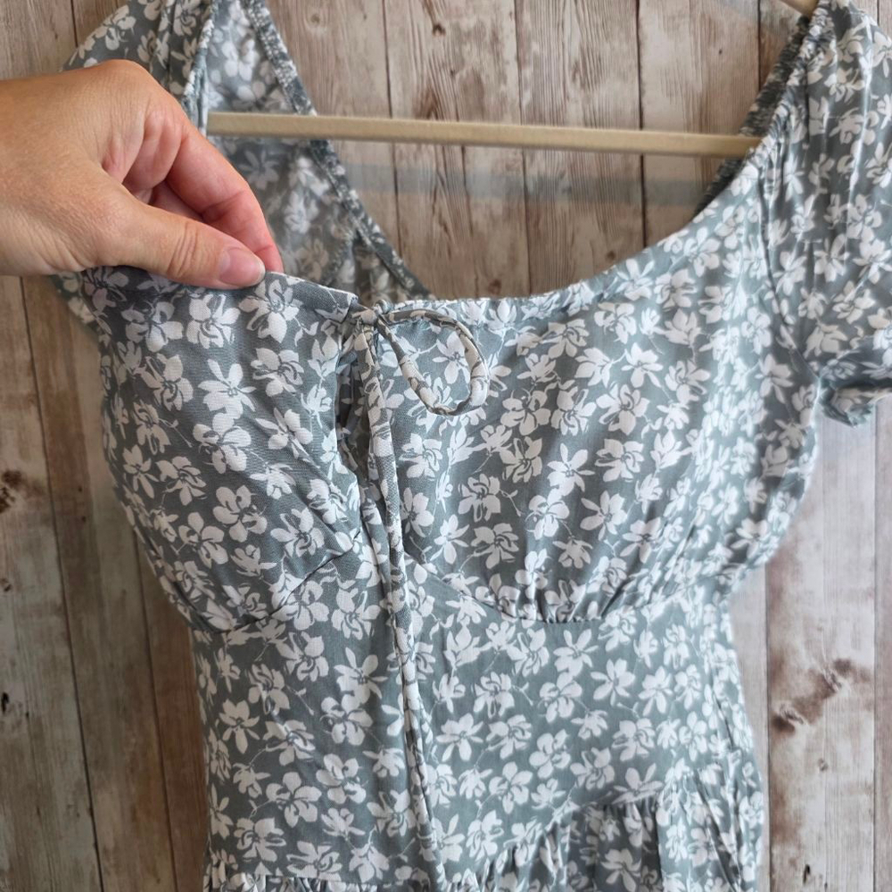 Women's New Look Floral Romper M Green White - Picture 4 of 8